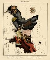 Prussia, Europe 1868c Geographic Fun Caricature Maps